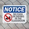 Signmission No Food Or Drinks In The Classroom, 14 in W x Rectangle, Plastic OS-2PACK-NS-P-1014-L-14610 - alternate 7